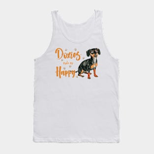 Doxies make me Happy! Especially for Doxie owners! Tank Top